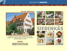 Tablet Screenshot of landgasthof-siebenkaes.de